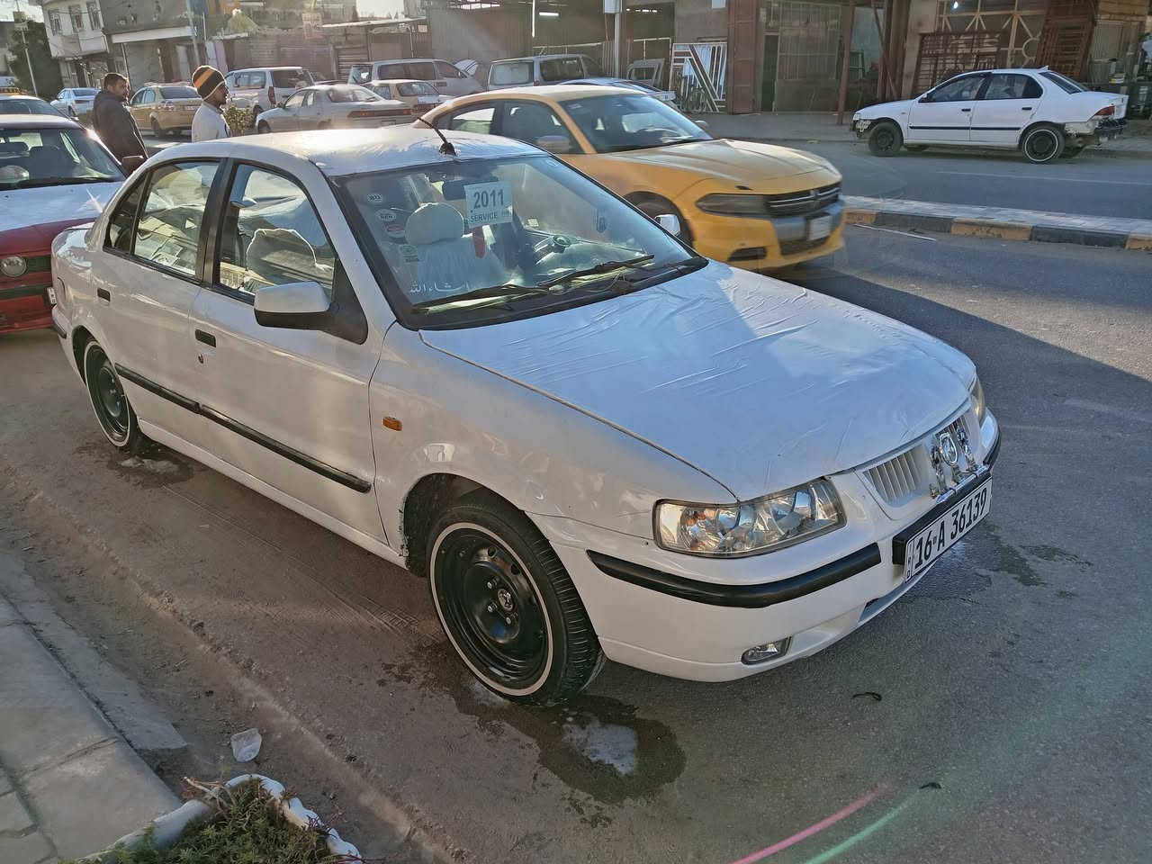 السلام عليكم للبيع سمند 2011رقم قادسيه انكليزي سنوية لل٣٠ تحويل مباشر مكفوله من الضربه والصبغ والتبديل مكينه كير حداديه كله جديد تخم تاير جديد توني شاده سياره مال جناي متعوب عليها وصارف عليها هواي بل عافيه على الياخذه السعر 35 وبيه مجال بسيط للشراي المكان النجف مشخاب للاستفسار ***********
*********** متواجد فيس واتساب
