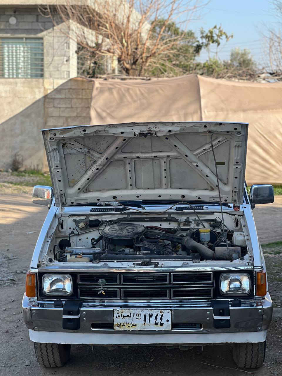 نیسان پیکان 1989
ئارمی پلاستیکی سلیمانی 
تەپریتو گەرمی ئیشەکات بەس پاوەر نیە
گیرو مەکینەو ئەکسلی 2002 
ماشەاللە لیبیت جوان ماوەتەوە هەیکەلی 
کامل مەسرو کراوە پیش تازە داگیراوە 
کامل بۆیاخە لەسەر کالبونەوە سەقفی نەبیت
پاتری تازەی لەسەر 
هەیکەلی جوان ماوەتەوە
ناونیشان:سەیدسادق
ڕەقەم تەلەفون ***********
فایبەر وەستاپ لەسەر
نرخ 32گەلاو مامعەلە
