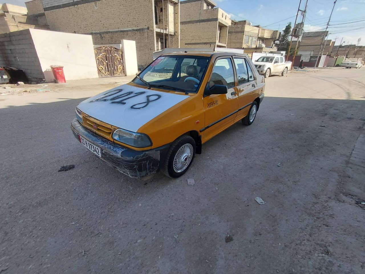 سلام عليكم عندي سايبه موديل 2018سياره بيها جاملغ امامي مصبوغ وبيها بارد شي قليل مكينه كير تخم تاير جديد سياره جاهزه رقم بغداد الدولي مصفرة هيئه وغرامة سياره جاهزه مكاني بغداد السعر ٣٩وبيها مجال انتصل عل رقم ***********
