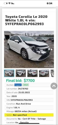 كورلا امريكي • LE • ٢٠٢٠