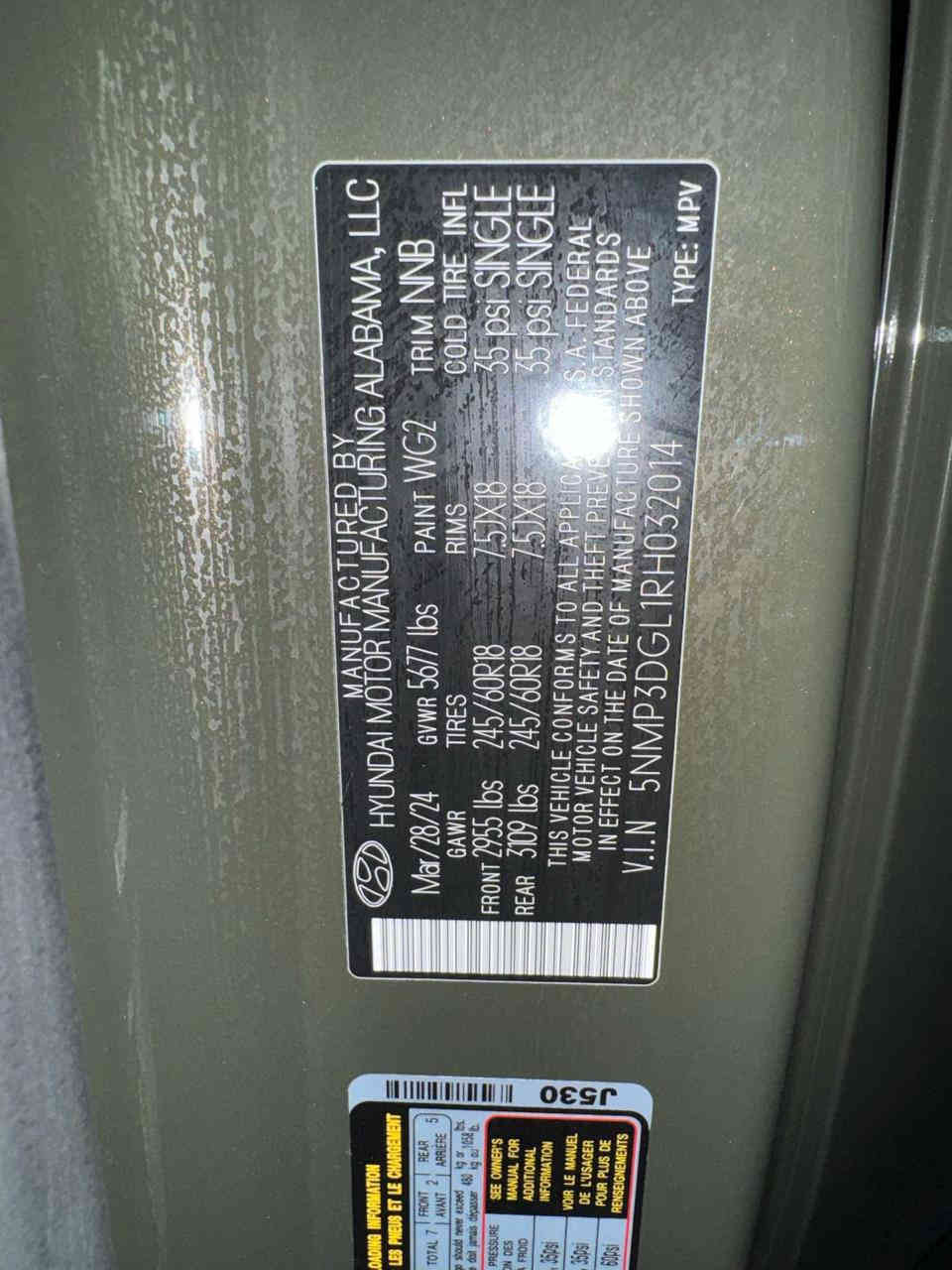 هونداي سنتافيا 2024 XRT فول مواصفات
وارد امريكي زيرو ماشية 3 الف مايل فقط
مواصفاتها 
كير تعليك
فور ويل
بصمة ابواب وبصمة تشغيل
صندوك كهرباء
هندبريك بصمة
شاحن واير ليس
فتحة سقف
كشنات جلد 
حساسات امامية وخلفية
رادارات امامية وخلفية وجانبية
فول تحكمات استيرن
ثلاث قطع تبريد
سبعة راكب
شاشة لمس
اربعة أنظمة قيادة
السياره جديده
السياره حره بدون ارقام وباسمي 
السعر 255 صور الحادث مرفق بلمنشور 
***********
