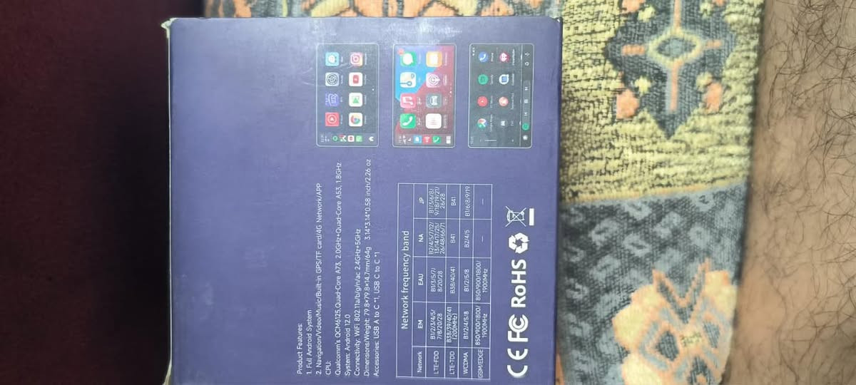 كار بلي اصلي باب اول بي مدخل شريحه وذاكرة خزن يشتغل نظام اندويد وايفون وكذلك تحويل الشاشة وعرض الهاتف والتحكم عن طريق السيارة وينزل بي جميع البرامج وبي القنوات المشفرة والمفتوحه اكثر من 8000قناة سريع جدا في اليوتيوب ومشاهدة القنوات التلفاز وبي بعد مواصفات اهواي استخدام قليل واخو الجديد الجهاز الله الشاهد اشتريته ب275 ابيعه ب150 تواصل على الرقم واتساب ***********
