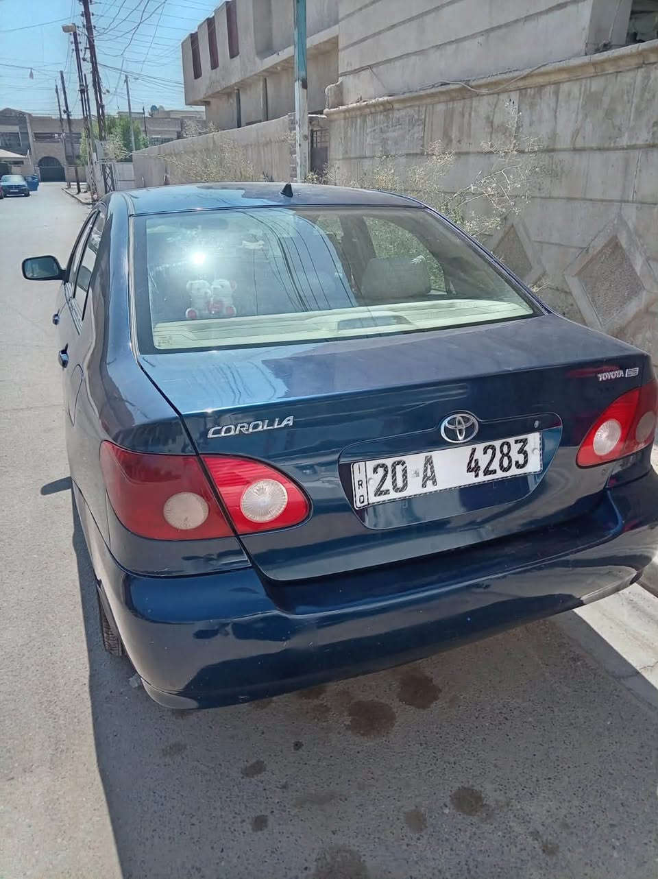 سياره كورلا 2007كير مكينه تبريد مكفولات تخم تاير جديد صدر امامي خلفي مكان سياره بغداد السعر 76 بيه مجال قليل ***********

