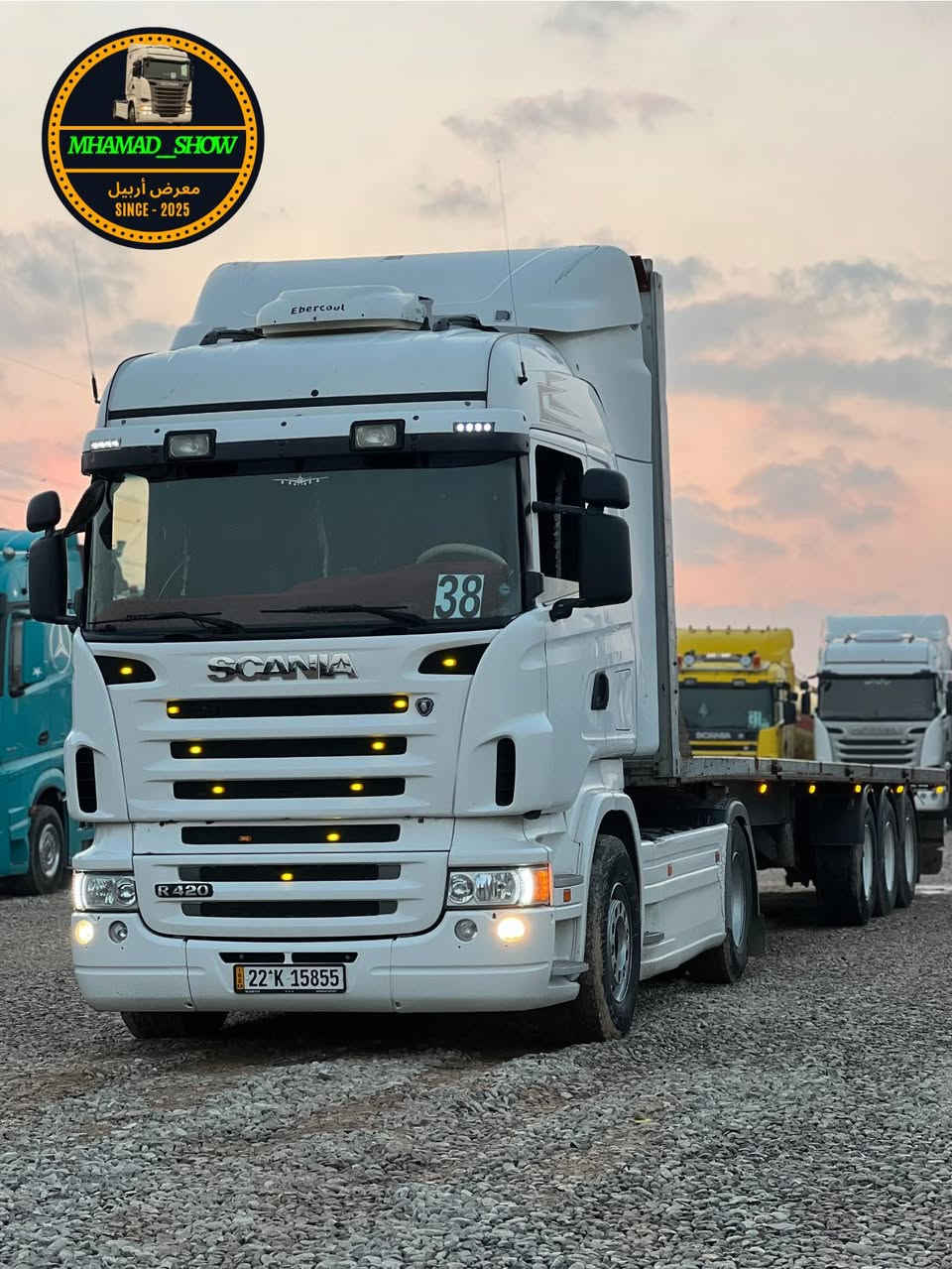 سلام عليكم 
ماشاءالله تبارك الله✅   
نوع سيارة/ سكانيا بومه تك ويل دبل قمارة سبرينك امامي تريلة فلات
فلات اوروبي تك تاير بلادي ثلاجة مطبخ صندوق جاهز 
موديل/ 2007
حجم/R420
لون/ ابيض 🤍
قماره / هايلاين
مواصفات/ تبريد- رتايدر - موبريدة - سوبا  - كاسيحه - سبايدر دبل صفحة گاز - دبل منامي  
گير/ عادي ٣*٣  
رقم/ أربيل جديد
سنوية هزة فحس جديد
سعر /275$ شدتين و خمسة و سبعين ورقة بيها مجال 27,500$ دولار
استفسار 
*********** محمد
*********** ابو جاسم
*********** ئامانج
*********** ابو ميلان
عنوان/ معرض أربيل - أربيل - طريق كركوك - قشتبه - مقابل شريكه أوزير 
 رجاء الاتصال قبل الساعة ١٠ لليل
استفسار 
موقع معرض 
https://maps.app.goo.gl/8UyDNR9GPi6D7iiZA?g_st=ipc
