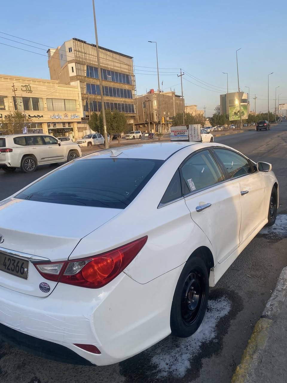 سلام وعليكم سوناتة 2014 ورد كندي حدثة جملاغ وبنيد وحدثهة الحلي دعمتلي موكب والقمارة الكصة صار بيهة طعجات وشوي بلباب فقط كير مكينة تبريد تاتفهة حدادة تخم تاير سيارة جاهزة علا آخر حبة السعر المطلوب 80 وبيهة مجال شي بصيط الشاري  سيارة ماخذهة بشدة و٩ الله شاهد  الشراي يتصل مكاني بصرة ***********
