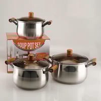 سيت جداري • ستانلس أصلي • ٣ قطع ٢٨،٢٤،٢٢