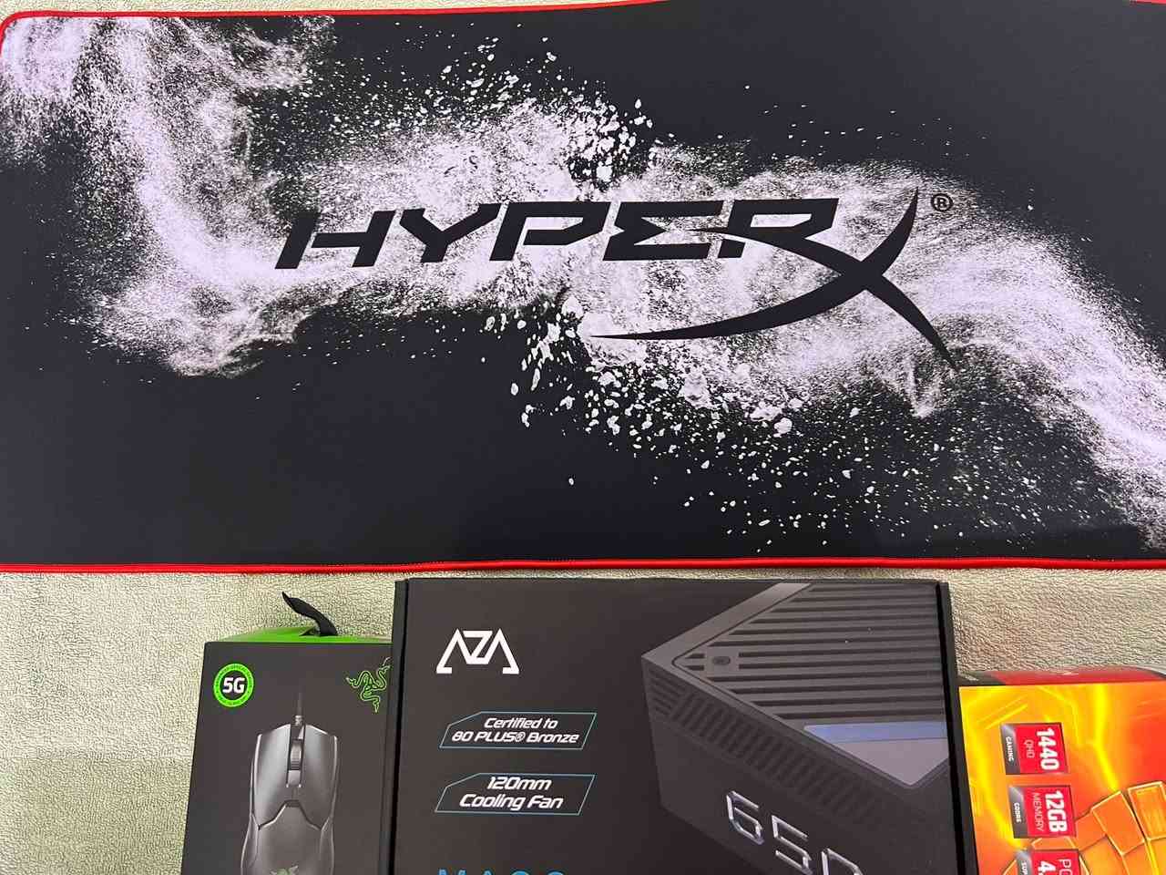 السلام عليكم
الاستعمال اربع اشهر  
السعر : 1695000
المواصفات
📍كارت شاشه Nitro+ AMD Radeon RX 6700 XT (12GB)
📍معالج cpu AMD Ryzen 5 5600X
📍رامات RAM T-Force 32G     4x8   ddr4
📍بور سبلاي AZZA MASS 650W
📍لوحته الام GIGABYTE B550M AORUS ELITE AM4
📍شاشه ASUS TUF Gaming 27" 2K HDR Gaming Monitor (VG27AQ) - QHD (2560 x 1440), 165Hz (Supports 144Hz), 1ms, Extreme Low Motion Blur, Speaker, G-SYNC Compatible, VESA Mountable, DisplayPort, HDMI,Black

📍كيبورد Redragon K618 HORUS Wireless وتكدر تستخدم واير 
📍سماعه Razer Kraken Ultimate
📍ماوس Razer Viper
📍ماوس باد


**إذا كنت صاحب هذا الإعلان وتريد حذفه لأي سبب، رجاءا أرسل رسالة إلى الدعم الفني**