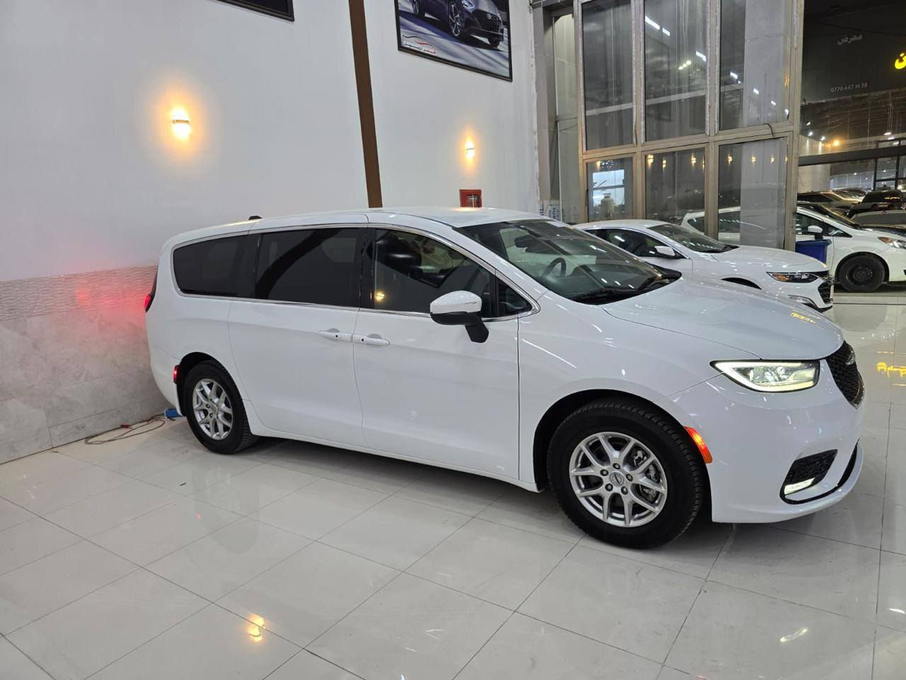 السلام عليكم 
للبيع كرايسلر باسفيكا 
موديل 2023
محرك 3600 
7راكب vip
المواصفات 
بصمه تشغيل عن بعد 
بصمه أبواب 
أبواب كهربائي 
تدفئه كشنات 
تدفئة ستيرن 
شاشه كبيره 
رادار امامي خلفي 
السياره حادثها من امريكا  قطعتين الجاملغ  الأمامي مصلح نفسه والجاملغ الخلفي مصبوغ نص   بابتين شبر بارد بدون تبديل بدون دواخل 
السياره مسجله مكتب أربيل بغداد 
سعر 245 وبيها مجال 
الرقم *********** 
مكاني بغداد
