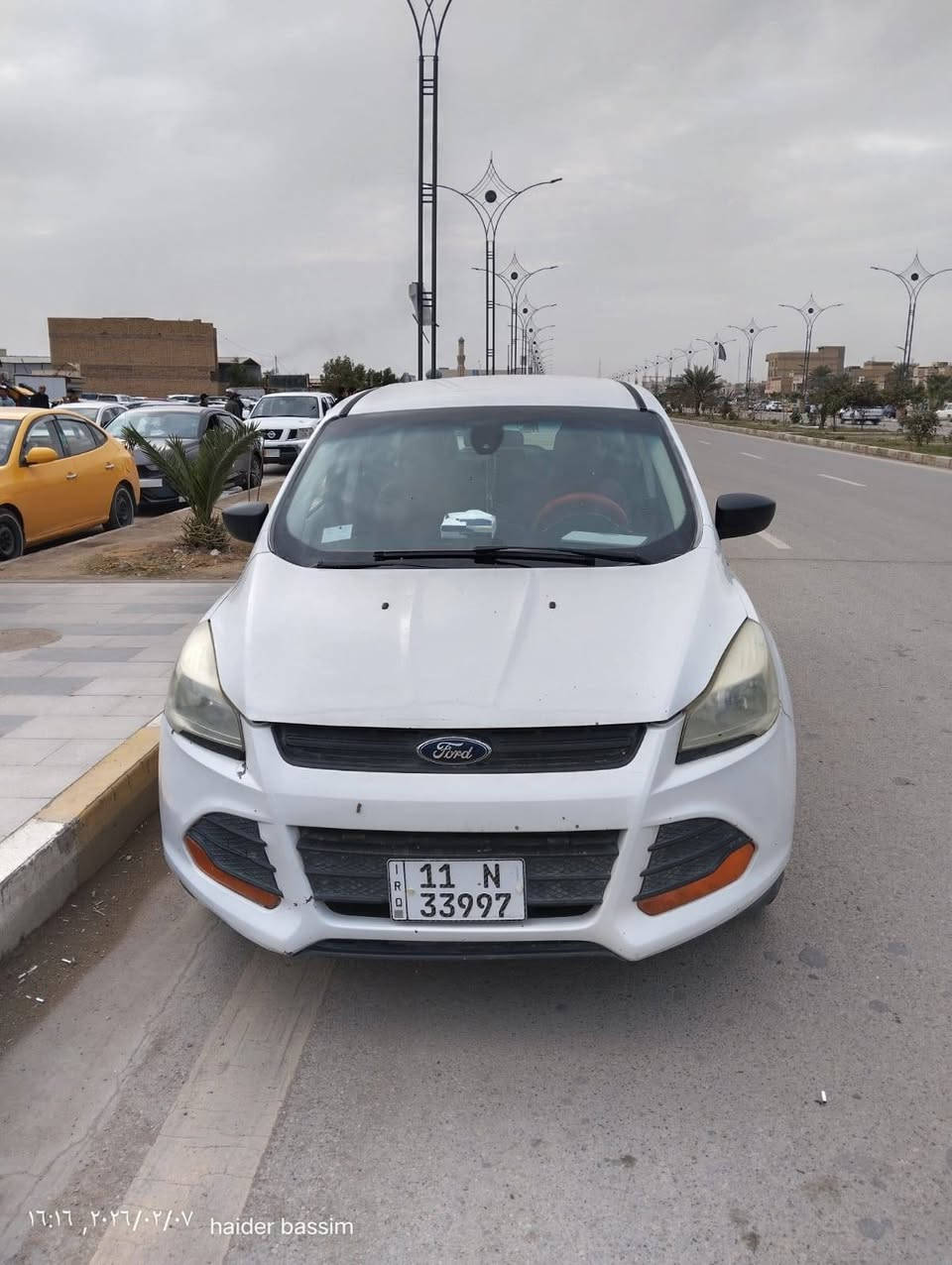 الموديل: فورد سكيب 2016 (Ford Escape).

المحرك: 4 سلندر / بسعة 2400 سي سي (نشط واقتصادي بنفس الوقت).

الممشى: 132,450 (قابل للزيادة البسيطة لأن السيارة تحت الاستخدام).

الاستيراد: دخلت للعراق سنة 2017 بتقرير كلين تايتل (Clean Title) يعني بدون حوادث أو غرق بأمريكا.

الحادث: صار بيها حادث بسيط داخل العراق، وتفاصيل الحادث كاملة مع "التكت" وجه البنيد بدون دواخل الصوره بالمنشور 

مراوس ترهم 
***********
