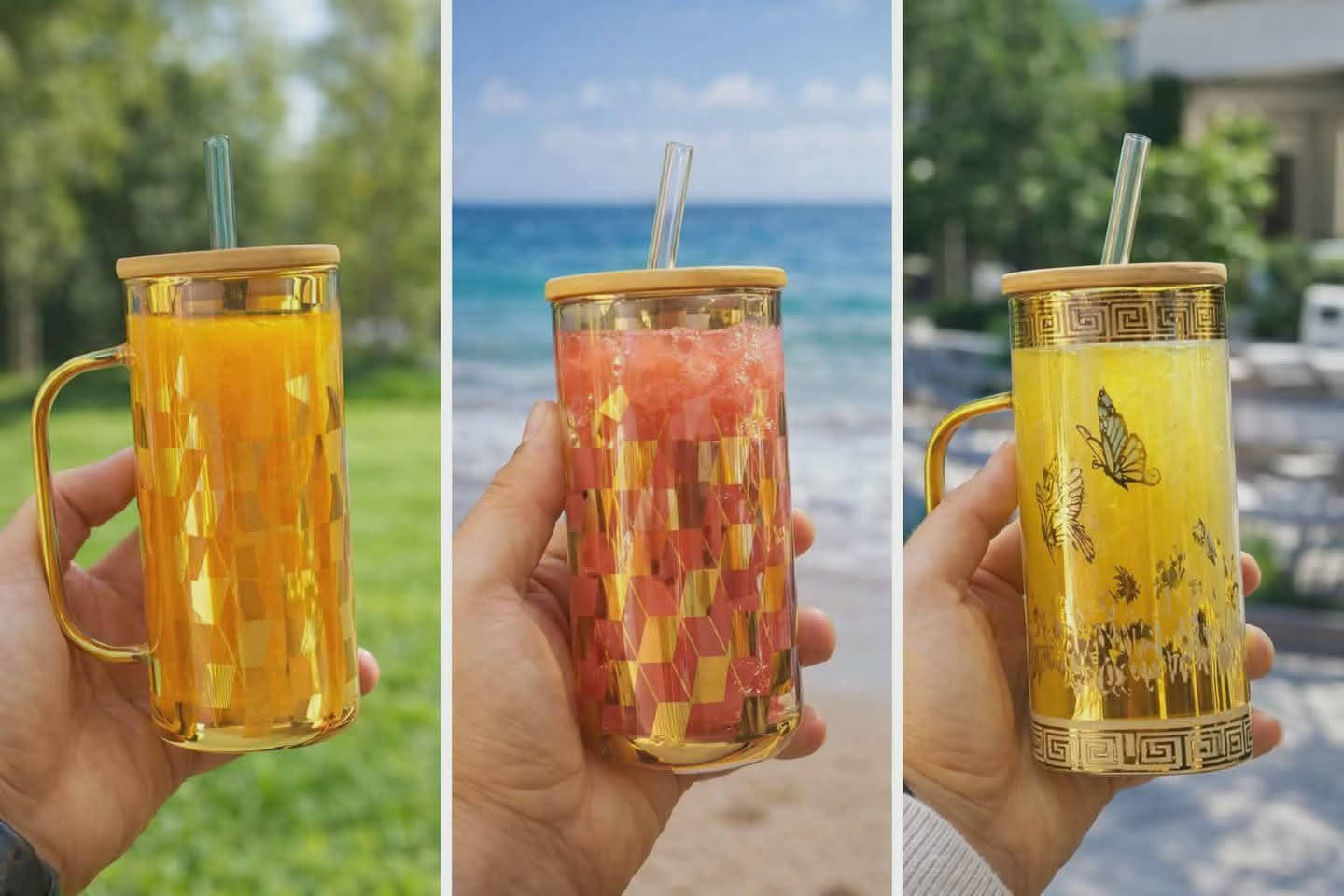 ✨ كوب زجاج فاخر بلمسة ذهبية ✨
تصميم أنيق يضيف فخامة لكل مشروب 💛
مع غطاء خشب وقصبة

مناسب للعصائر، القهوة الباردة والمشروبات اليومية ☕🥤
قطعة مميزة لبيت عصري وراقي
متوفر الآن 🔥
السعر 3000
للطلب والاستفسار راسلونا 📩


**إذا كنت صاحب هذا الإعلان وتريد حذفه لأي سبب، رجاءا أرسل رسالة إلى الدعم الفني**