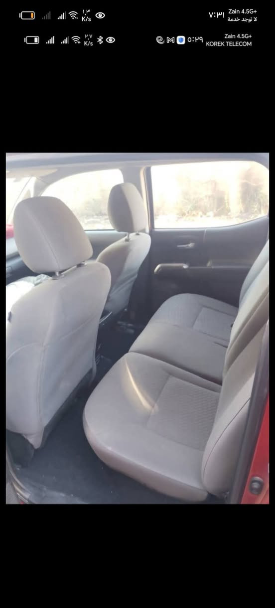 سياره تيوتا تاكوما 2022
4 سلندر بيه ضرر باب وجاملغ سياره خير من الله نضيفه 

رقم بغداد تفاصيل أكثر ***********

  السعر 225$ وبيه مجال.
