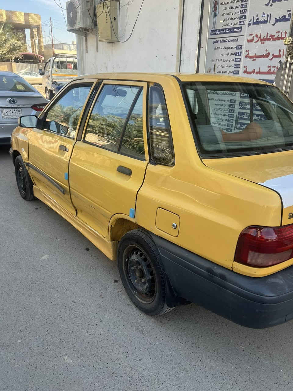 سلام عليكم سايبا ٢٠١٢
نظافتها فوق الجيدة
كير ومحرك وشاصي نظيف ولا غلطة
رقم الماني السياره باسمي بأي وقت احول باسمك ماعليها غرامات ولا هيئة
كشرها نظيف ماكو اي خياسات
ادامه مستمرة
بنكة راديتر جديدة نوزلات جديده بلكات جديدة فيت بم جديد تخم تايرات جديد 
السعر ٢٧ ورقة وبيها مجال بسيط
المكان شاطئ التاجي 
رقمي ***********
