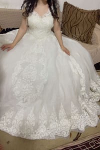 فستان عرس • ملبوس ٣ ساعات • نظيف