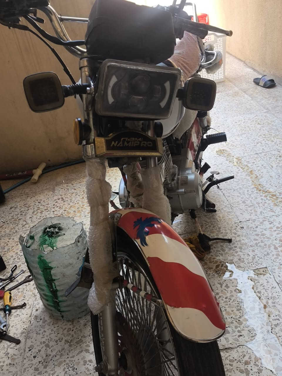 سلام عليكم 
دراجه موديل 23نامه برو مرتبه اخوي شراي علا راسي مو شراي خل يعبر لا يدوخني سعره 530وبيه مجال معدل شلعه فول رقمي 
***********
