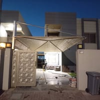 تم بعون الله عمل سقيفه هرميه في مجمع نجمه بغداد 07750813269