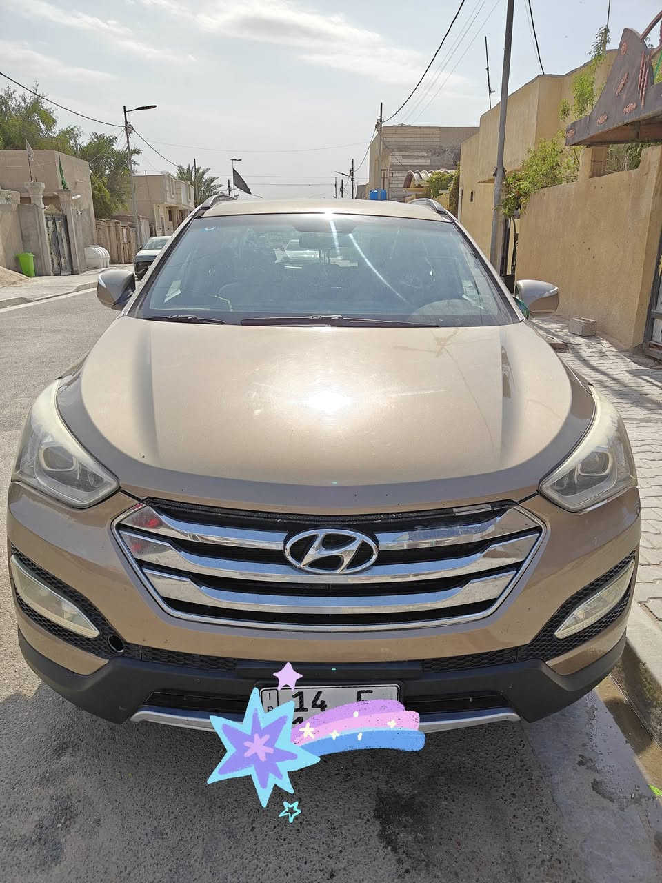 سنتافي 2013 خليجي
محرك 4 سلندر دوش

السياره 7 راكب

 مواصفات عاديه معروفه

بيها قطع صبغ 
السياره باسمي تحويل ثاني يوم

السعر 140

***********
