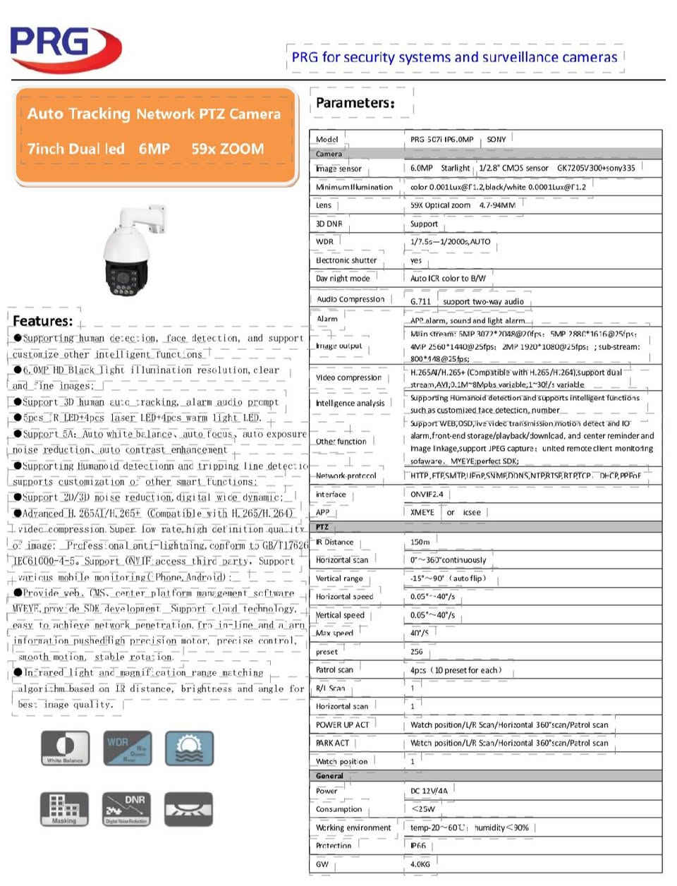 وحش كاميرات مشاريع ال IP  PRG 607I👇👇
 📌6MP دقة الصورة 
📌59xxxxx تزويم
📌Sony Original بوردة 
📌Face Detection تحديد الوجوه 
📌Auto Tracking تتبع الأشخاص 
📌Colour 2 LED Laser ألوان 
📌Poe 
📌Mic مايك
📌Alarm إنذار 
📌7inch حجم 
ضمان سنتين 
السعر دماااااااارررررر 😱😱🔥
https://wa.me/+201114901690


**إذا كنت صاحب هذا الإعلان وتريد حذفه لأي سبب، رجاءا أرسل رسالة إلى الدعم الفني**