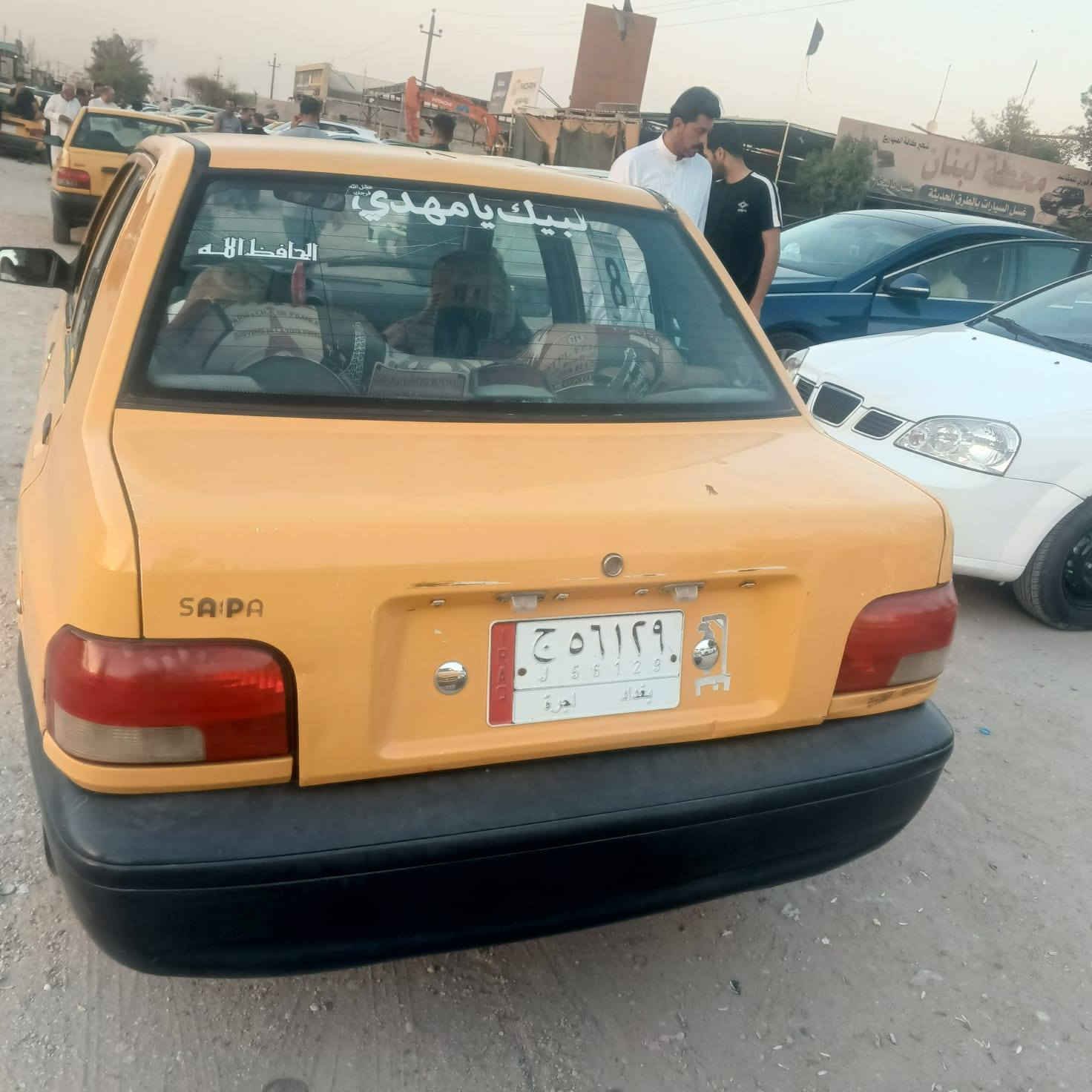 ‏‪***********‬‏
سايبا موديل 16
مكينة وكير مكفولات 
رقم بغداد مشروع وطني 
السعر 22 
مكاني كربلاء حي التحدي
