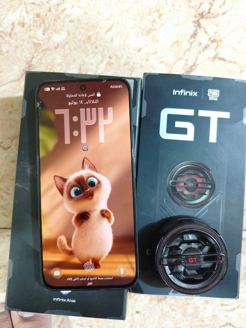 الوحش انفنكس GT30 PRO للبيع معه البكج الخاص بل جهاز
الذاكره 256 

المعالج دايمنستي 8350التمت

الكاميره108📸

البطاريه 5500🔋

سرعه الشحن45واط 40دقيقه يفول

شحن لاسلكي33 مدمج مع المبرد 🥶
الاصدار اندرويد 16 احدث اصدار

يدعم 120 فريم في الببجي بكل سلاسه

الجهاز تاخذه نضيف بس الشاشه مكسوره والكسر موضح بل صور وما مئثر عل لمس ابدن

السعر 300 وبي مجال للشراي مكاني بغداد السيديه
للتواصل واتساب ***********
