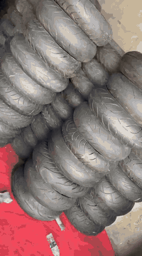 تايرات جديدة • قياس 150-200 • جنط 14-19