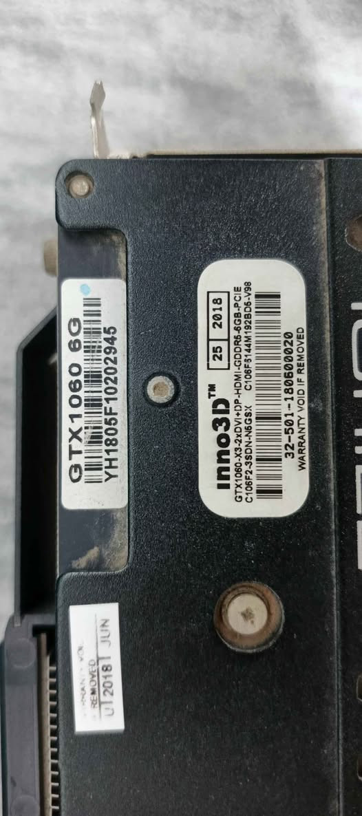 كرت شاشه  GTX 1060 6GB مستعمل بحالة جيده السعر 120.000 ألف مع التوصيل لجميع المحافظات


**إذا كنت صاحب هذا الإعلان وتريد حذفه لأي سبب، رجاءا أرسل رسالة إلى الدعم الفني**