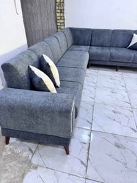 ديوان ١٠مقاعد • كورنر • قماش كتان ناعم