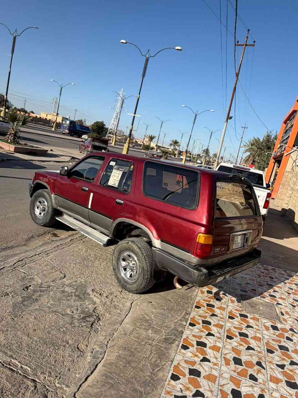 السلام عليكم تيوتا فور رنر موديل 1994
كير ومحرك ملكه vvt  ٦ سلندر بالشرط تفحص وين ما يعجبك بدون قطرة تبخير ولا تنقيص (بالشرط بالشرط )

 مصبوغه حزام صبغ درجة أولى كهربائيات كلها شغلات اشاير ماسحات لايت عالي ناصي اناره داخليه كلها جديد مشدوده 

مسجل mb3 بلوتوث اواكس شغال بريك مبدل كامل قبل اسبوع تايرات خير من الله 

رقم بغداد دولي هزه وسنويه لل2030 تحويل ثاني يوم  باسمك مباشر  

بدون خياس نهائياً وتجي وتشوف وتفحص بعينك ووين ميعجبك .

السعر40  ورقة وبي مجال بسيط حگ الجيه. ***********
