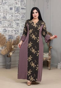 دشداشة نسائي • قماش ايروبين • فري سايز ٤٠-٩٠