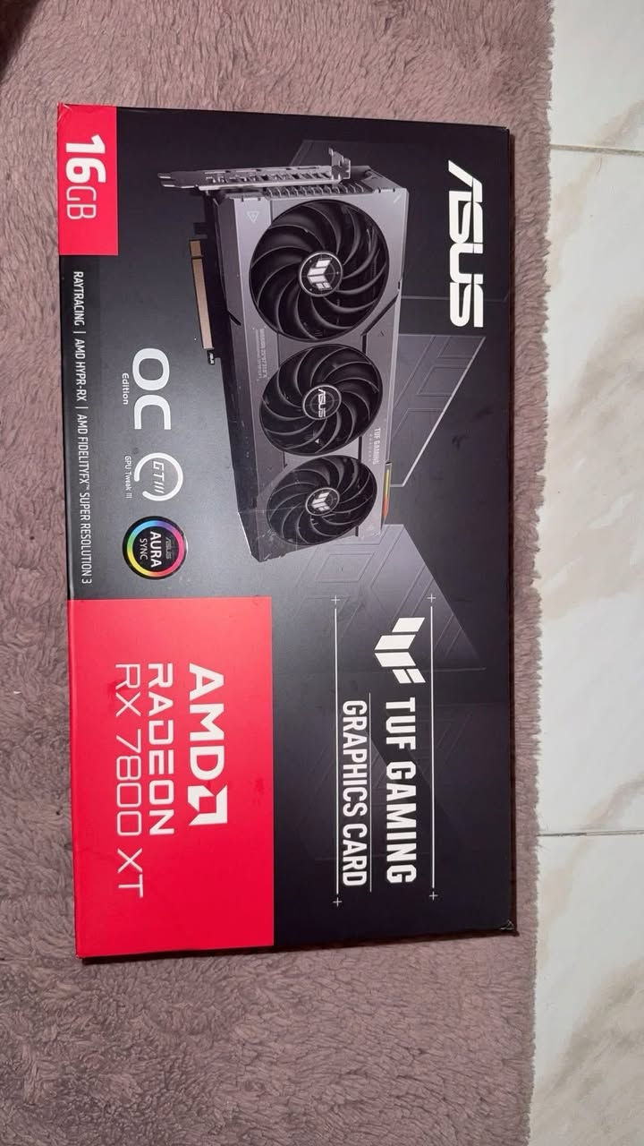 Asus tuf gaming Rx 7800 xt Oc edition
للبيع تواصل علرقم0549006288


**إذا كنت صاحب هذا الإعلان وتريد حذفه لأي سبب، رجاءا أرسل رسالة إلى الدعم الفني**