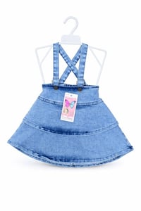 تنورة جينز أطفال • حمالات قابلة للتعديل • كربلاء الجاير