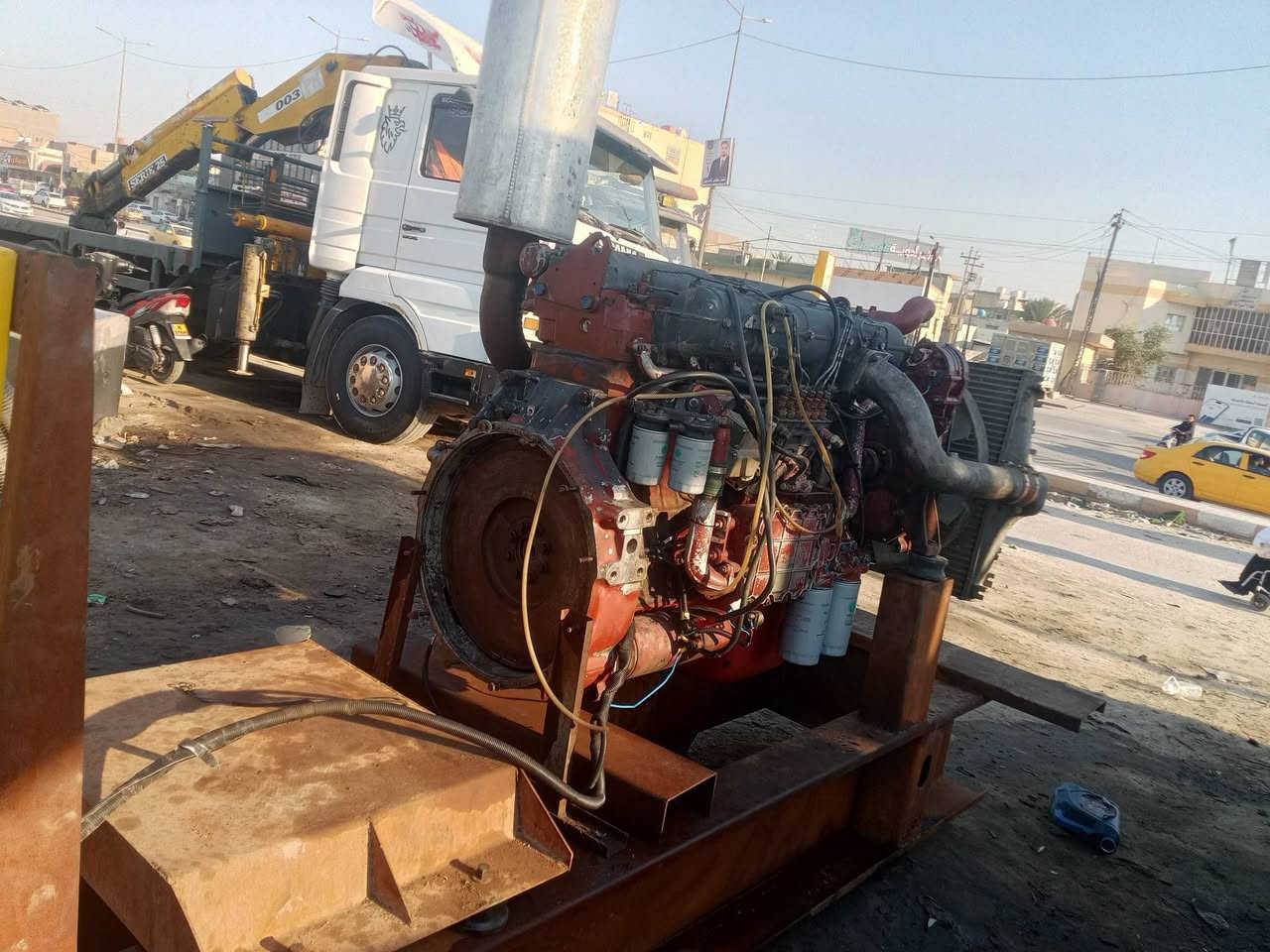 السلام عليكم للبيع مكينه افيكو 137 /أستندر 10 تجفيت جديد شاصي تسكام جديد+بورد مانقه بس راس توايد/  استفسار ***********
