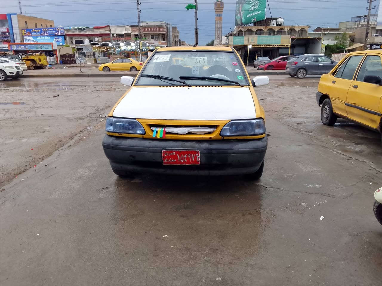 سلام عليكم سياره سايبا موديل 12 رقم بغداد صدام بدون تحويل بدون تحويل سياره حلوه مال  شغل كير مكينه خير من الله كشرهه حلو سعرهه مال بيع 900الف مكاني بغداد الزعفرانية رقم ***********
