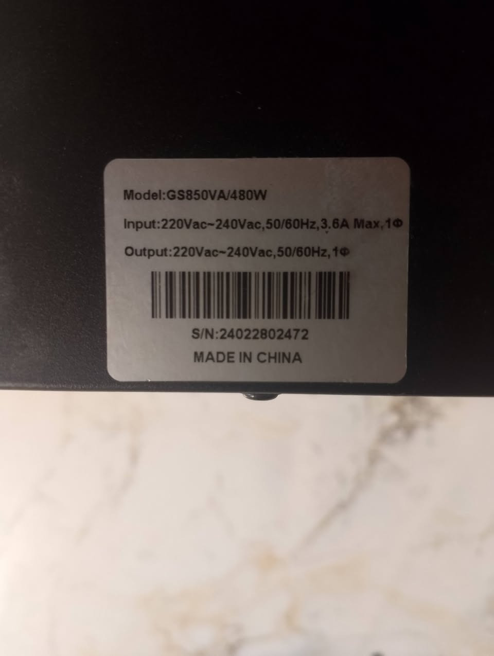 يو بي إس للبيع سعره 40 الف فقط
UPS 850 VA
سعة 850 VA
للتواصل واتساب_***********
