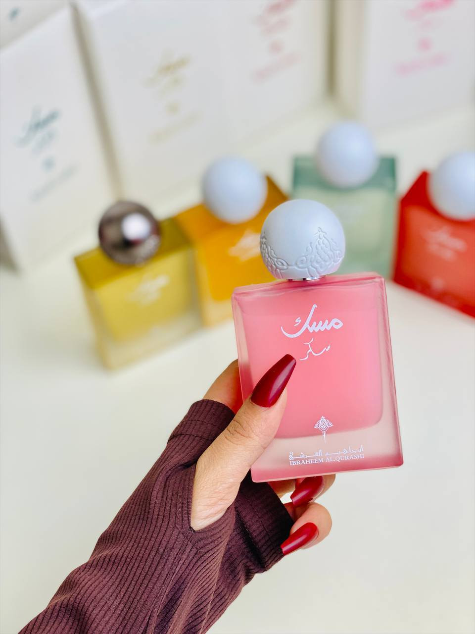 عطور دايموند 🎁😘
من براند ابراهيم القرشي عطر فواح وثابت وعطر سويت ومنعش نفس نوتات ✨

عطور مسك إبراهيم القرشي الغنية عن التعريف 🫣♥️

روائحهم تجنن وثبات عالي🔥

الروائح المتوفرة 
عطر مسك سكر 🩷
عطر مسك باودر 🩵
عطر مسك اللبان 🧡
عطر مسك الفجر 🩶
عطر مسك التوت ❤️
الحجم 75 مل

سعر القطعة 15 الاف


**إذا كنت صاحب هذا الإعلان وتريد حذفه لأي سبب، رجاءا أرسل رسالة إلى الدعم الفني**