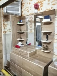 غرفت نوم كامل مصنوعه من امداياف مواد تركي  ساسام مساعد كنتور كومدي+2  ...