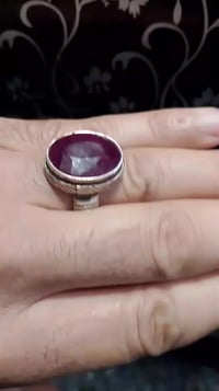 ياقوت فرط الرمان الغامض اصل وفصل ملبس حلو وحجر حقيقي السعر ب 125 والشر...