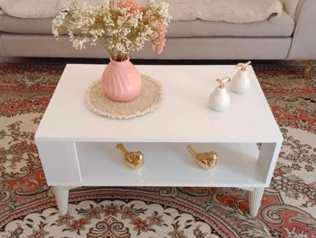 #طبله_وسطيه_خشب ( غير مستعمله)
( 80 × 50 / ارتفاع 42 )
اللون ابيض وفيلي 
الاعظميه ***********
#السعر 40 الف
