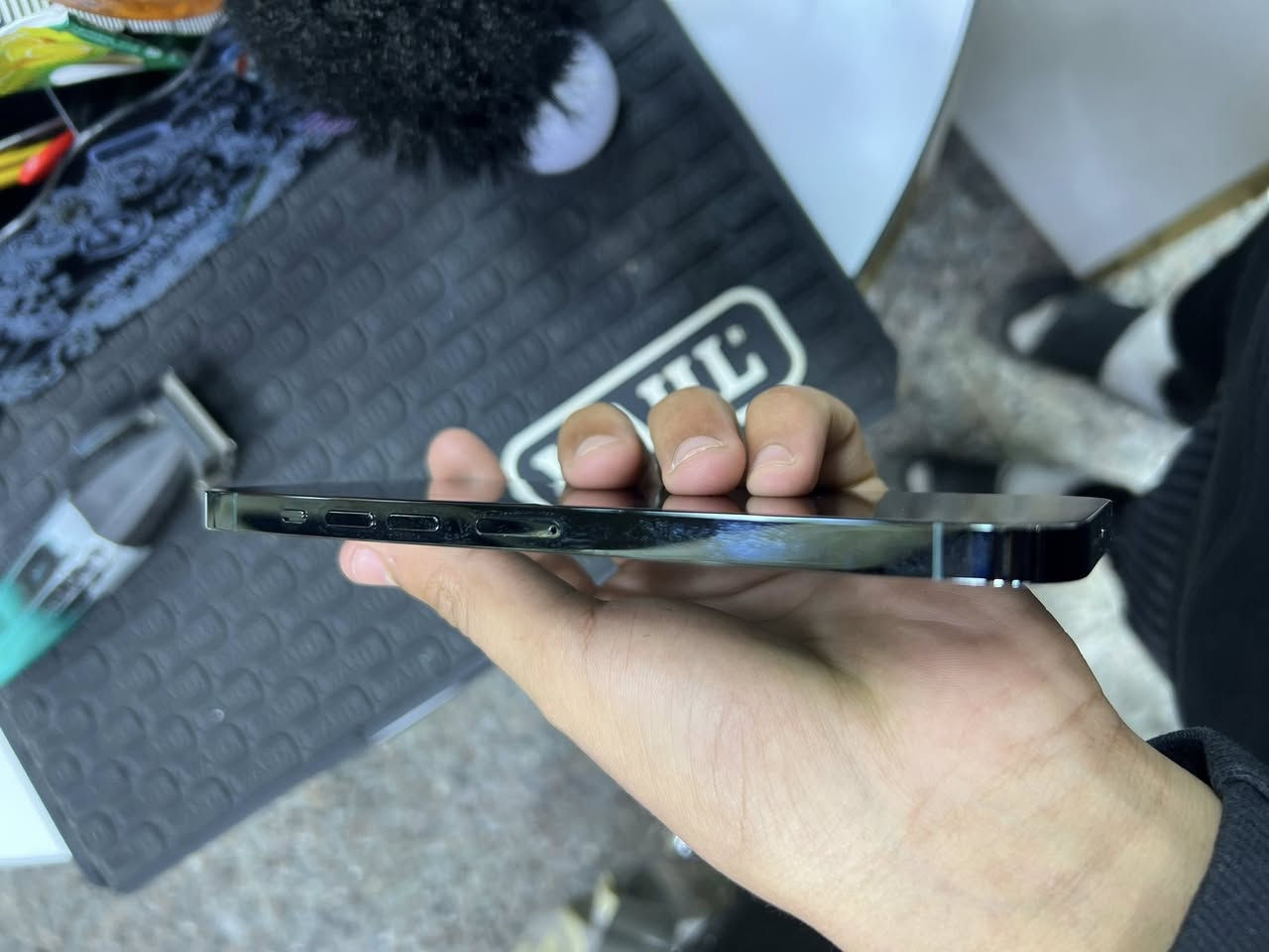 سلام عليكم ايفون13برو ماكس للبيع ذاكره 256 بطاريه85 نضافه 100‎%‎ وتر بروف فقط جهاز سعر 675 مكان بغداد الزعفرانيه هاتف ***********
