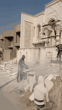 اسلام عليكم حجر طبيعي ابيض
اجعل منزلك اكثر جمالا وفخامة مع الحجر الطبيعي 
العراقي الرائع اختر افضل الالوان ابيض اخضر اصفر لتحسين واجهة منزلك بتاثيرها الساحر بالجمال والاناقة «كادر تغليف واجهات حجر حلان ومرمر من الموصل اقيم في كل محافظات ***********وتساب ***********
