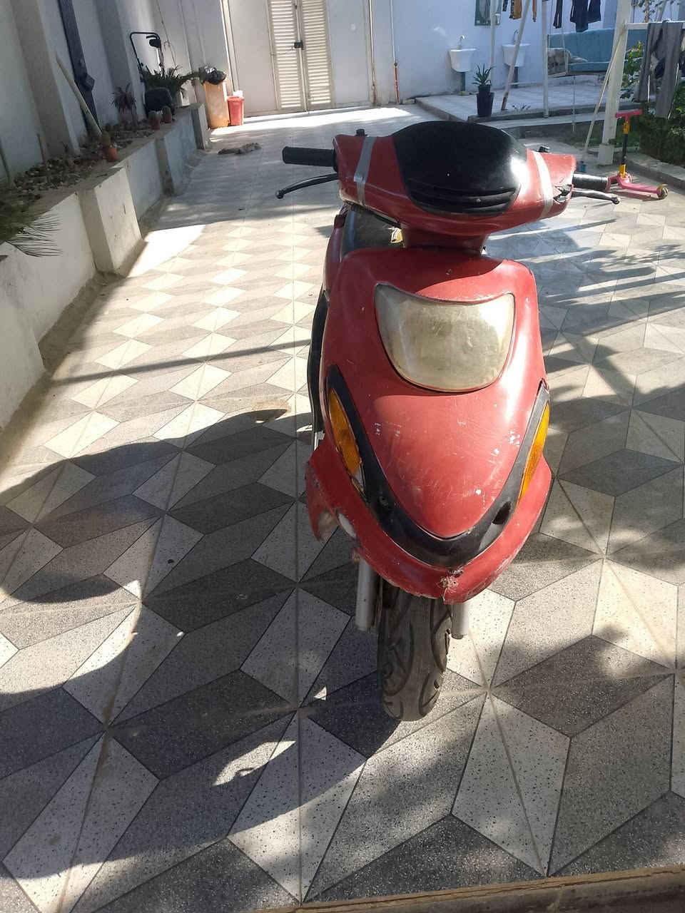 سلام عليكم دراجة دولفين للبيع مكينة مفتوحة السعر 225 وبيها مجال بسيط العنوان ديوانية *********** ال حمد
