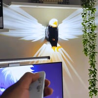 إنارة صقر تخبّل 🦅✨ شكلها قوي ويغيّر جو الغرفة كلّه فخامة وهيبة من تشغّ...