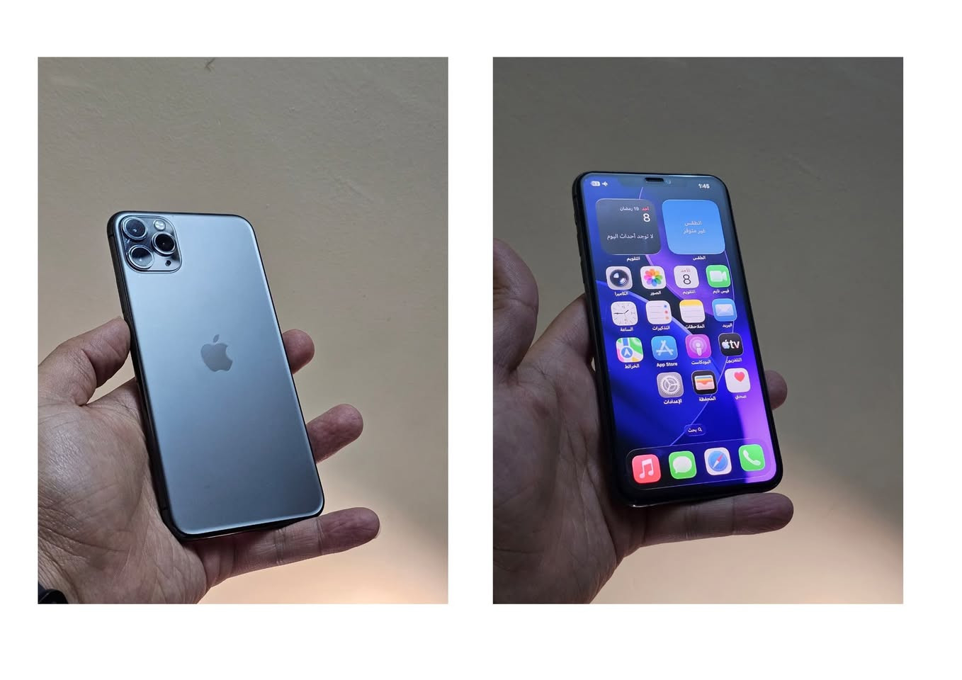 Samsung S23 Ultra - 512GB - Green

ملحقات كاملة ونظافة الجهاز 100% وضمان عين الفهد

سعره 850,000 الف

‼️‼️‼️‼️‼️‼️‼️‼️‼️‼️‼️‼️‼️‼️‼️‼️‼️‼️‼️

Samsung S21 Ultra 256GB - Black

ملحقات كاملة ونظافة الجهاز 95% وضمان عين الفهد 

سعرة 450,000 الف

‼️‼️‼️‼️‼️‼️‼️‼️‼️‼️‼️‼️‼️‼️‼️‼️‼️‼️‼️

Samsung S10 Plus 128GB - Black

بدون ملحقات ونظافة الجهاز 95% وضمان جبال 

سعره 300,000 الف

‼️‼️‼️‼️‼️‼️‼️‼️‼️‼️‼️‼️‼️‼️‼️‼️‼️‼️‼️

Iphone 11 Pro Max - 256GB - Black

بدون ملحقات ونظافة الجهاز 90% مبدل بطارية فقط 

سعره 300,000 

‼️‼️‼️‼️‼️‼️‼️‼️‼️‼️‼️‼️‼️‼️‼️‼️‼️‼️‼️

متوفر توصيل لكافة المحافظات 

المكان : الانبار - الرمادي


**إذا كنت صاحب هذا الإعلان وتريد حذفه لأي سبب، رجاءا أرسل رسالة إلى الدعم الفني**