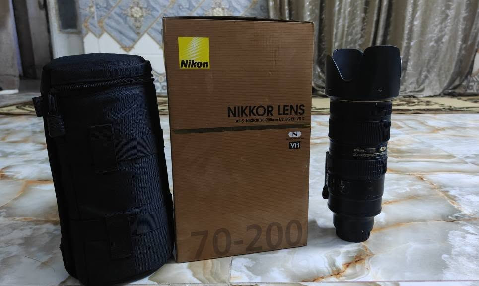 عدسة نيكون 70 200 فتحه 2.8 نانو كرستال الأصدار الثاني   سعر 950 ألف مكاني بغداد مدينة الصدر *********** بغداد, العراق
