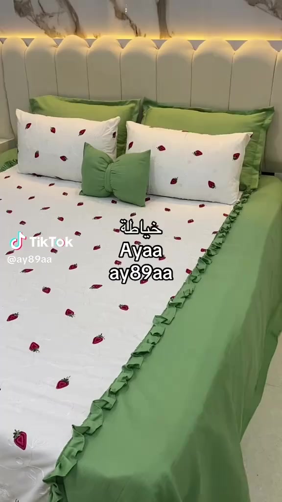 سلام عليكم حبايب شوفولي هاذا نموذج من خياطتي فرشات فرشه وياه ثنين وجوه مخاد وفيونكه خيطه بسته وياه ربعه مخاد وثنين منادر وفيونكه بثمانيه والله يرزق الجميع لي تريد داخل البدير عندي توصيل دشاديش خيط سوتات يارب رزقك


**إذا كنت صاحب هذا الإعلان وتريد حذفه لأي سبب، رجاءا أرسل رسالة إلى الدعم الفني**