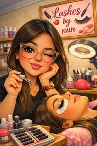 غزل للمرأة يعلن عن حاجتهه خبيره اظافر  ورموش اي استفسار  الاتصال على ا...