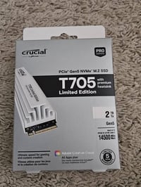 Crucial T705 ٢ت Gen5 • X870i Aorus Pro Ice • Thermalright SFX