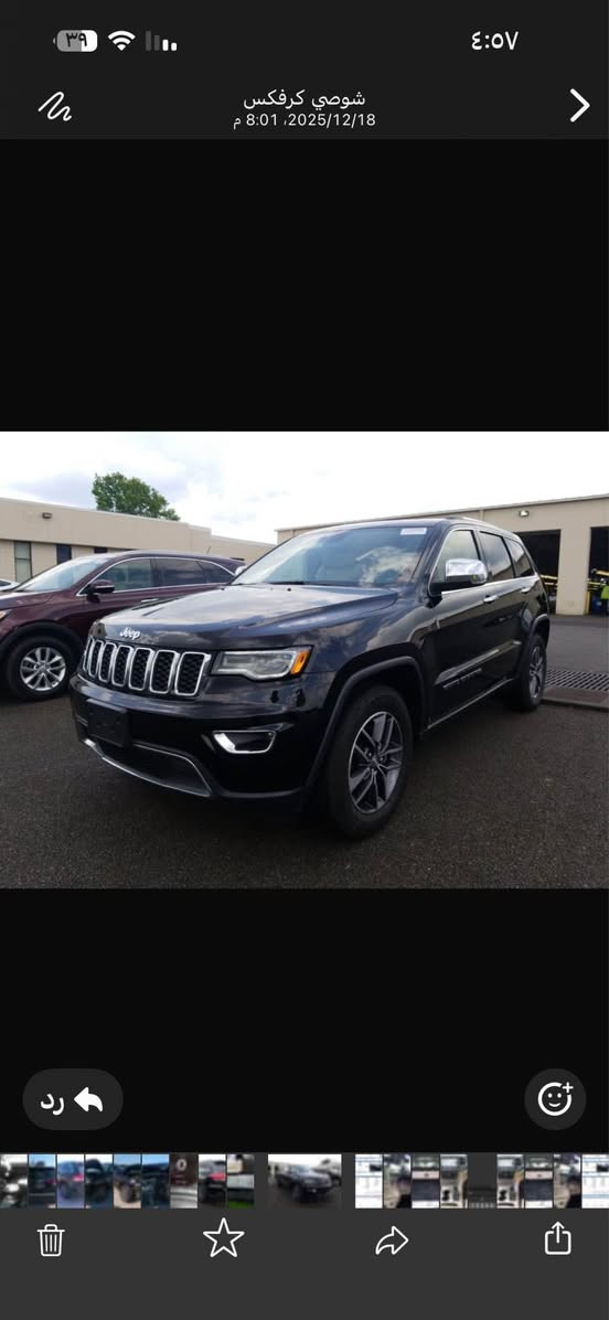 للبيع جيب لمتد 2017 كلين  تايتل بسعر مناسب 234 لون اسود 
مواصفات لمتد بانوراما داخل بيجي  شاشه جبيره كشنات خزن ميموري حار و بارد داخل صندوك دمام بيلادي وبقيه مواصفات لمتد معروفة 
رقم بغداد بسمي تحويل ثاني يوم هزه ورقم جديد كله جديد 
كير ومحرك شرط مامفتوح ماشيه 100 
سياره كلين بس بارد اصبعين بل جاملغ
مكاني بغداد السعر 234 وبيه مجال
*********** بغداد, العراق
