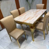 ميز طعام • سلايد تركي • ٦ كراسي