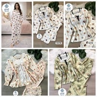 بجامة نسائية • قماش قطن • مقاسات M L XL