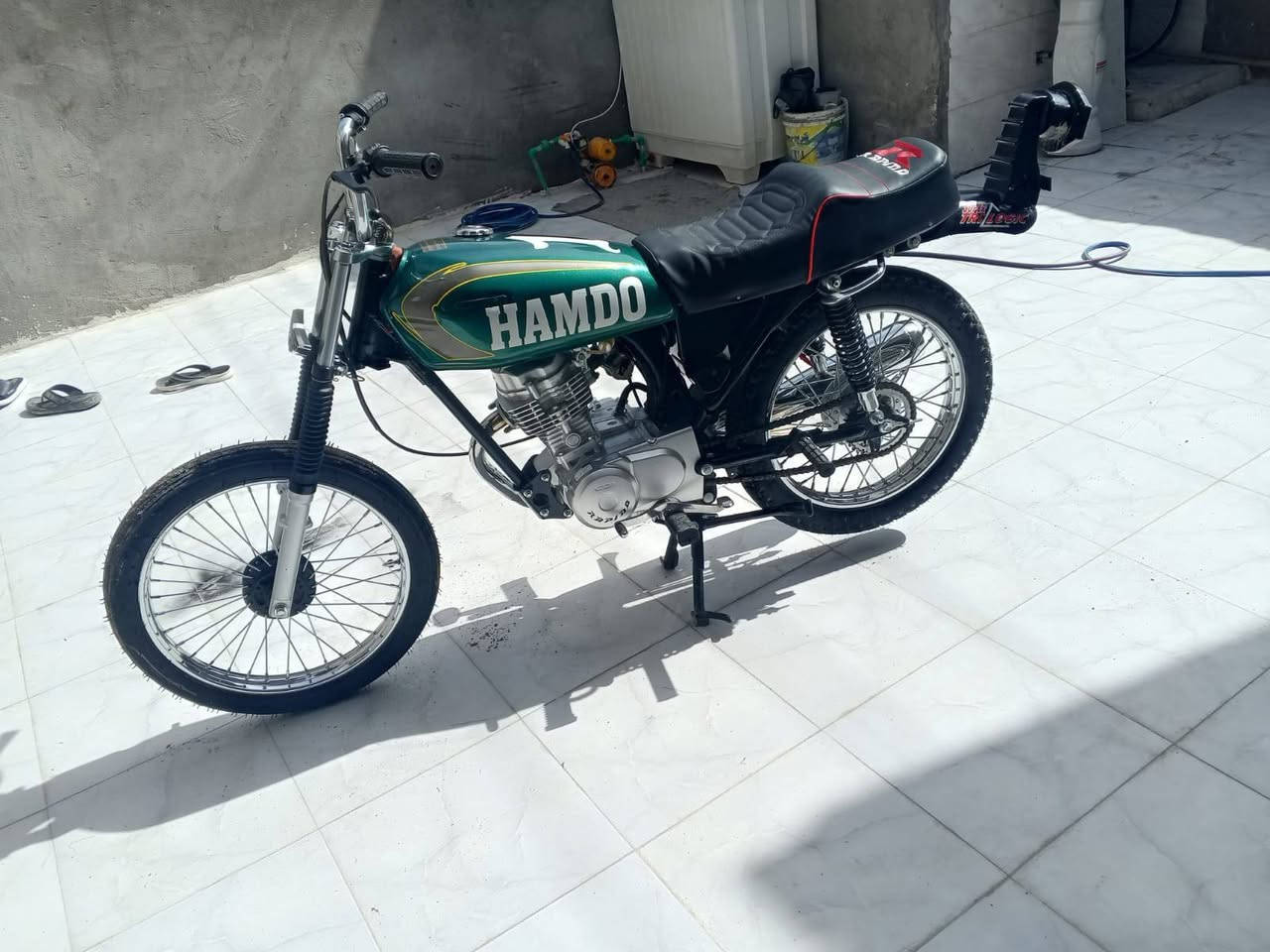 سلام وعليكم دراجه تعمير صارله سبوع من معمرهه كله قراض صلي دراجه تموت مكان بصره ابو الخصيب معتاز وريد بيع محرك رابيدو دوات سعر 900وبيه مجال قليل ***********هاذ رقمي
